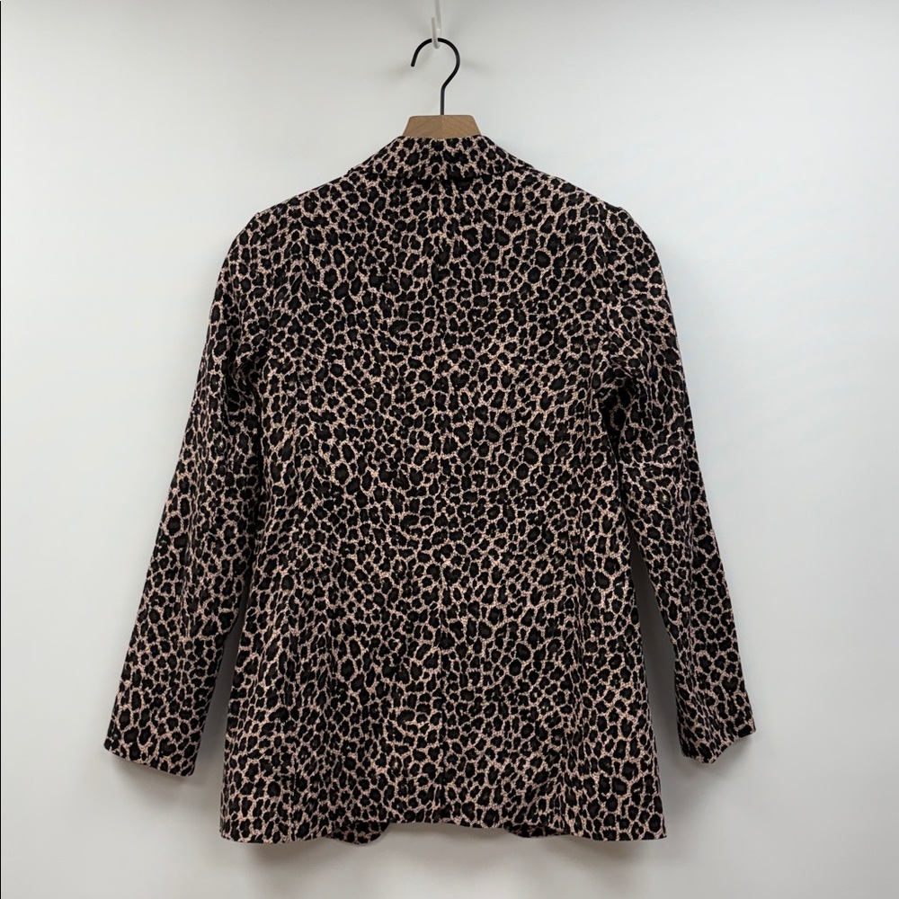 Express Leopard Single Breasted Relaxed Blazer Ja… - image 6